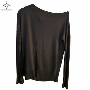 Athleta Studio Barre Off-Shoulder Top Black M • Sold Out / New